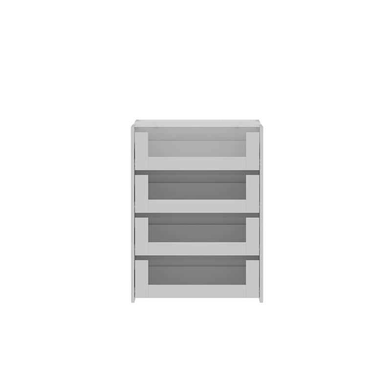 Display Dresser Cabinet Island Closet Organizer with Glass Top & Drawers