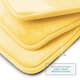 Clara Clark Ultra Soft Plush Bathroom Rug - Non-Slip, Velvet, Memory Foam Bath Mat - Set of 2