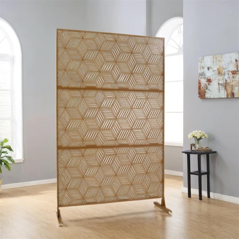 Outdoor & Indoor Privacy Screen Metal Privacy Screen 76" H×48" W