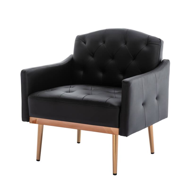 Tufted Decorative Fabric Armchair