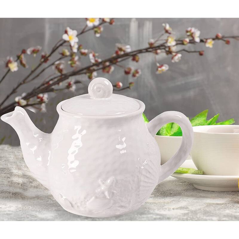 European Style Ceramic Teapot Coffee Pot Water Pot Porcelain Vintage Gift Tea Pot