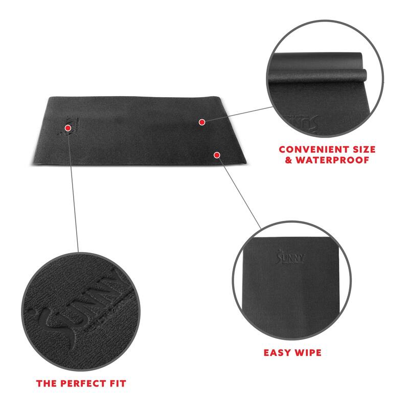Sunny Health & Fitness Equipment Mat -Extra Small