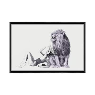 iCanvas "The Queen Leo " by Jenny Rome Framed