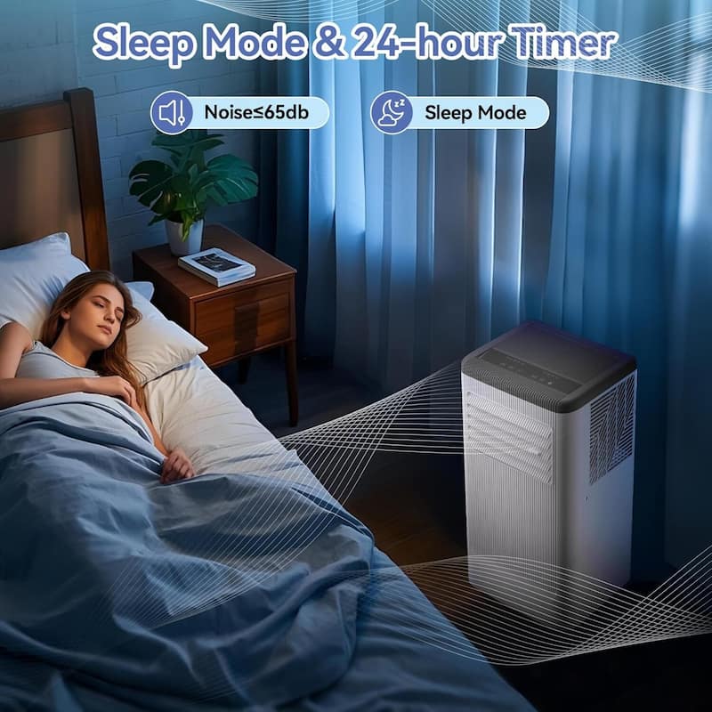 8000 BTU Cooling/Fan/Dry 3 IN 1 Portable Air Conditioners for Home - N/A