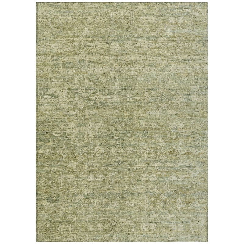 Machine Washable Indoor/ Outdoor Traditional Harmony Chantille Rug