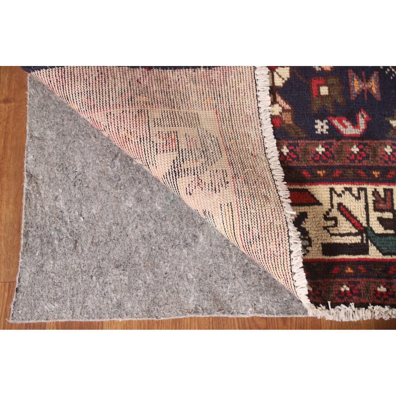 Tribal Shiraz Persian Vintage Rug Living Room Handmade Wool Carpet - 6'7"x 9'10"