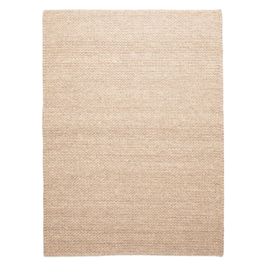 ECARPETGALLERY Braid weave Sienna Tan Wool Rug - 5'4 x 7'2