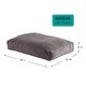 preview thumbnail 8 of 12, Happy Hounds Buster Deluxe Gray Sherpa Dog Bed