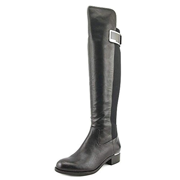 calvin klein over the knee leather boots