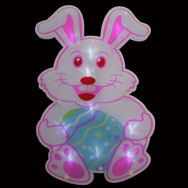 Shop 13 75 Led Lighted Easter Bunny Window Silhouette N A On