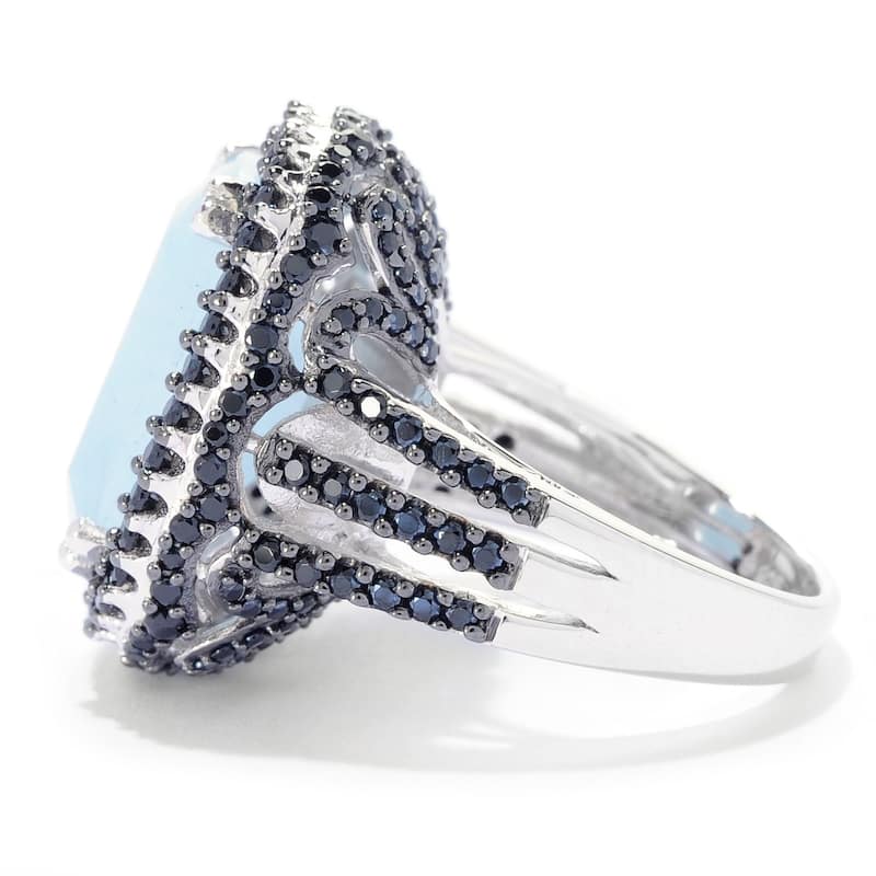 Milky Aquamarine Gemstone Ring, 925 Sterling Silver Ring, Engagement Ring