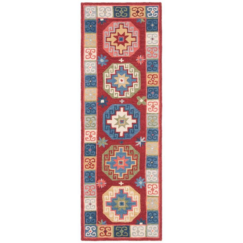 SAFAVIEH Handmade Aspen Cheridwen & Eclectic Tribal Wool Rug