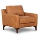 preview thumbnail 4 of 55, Poly & Bark Sorrento 35" Lounge Chair - Full Grain Genuine Italian Leather