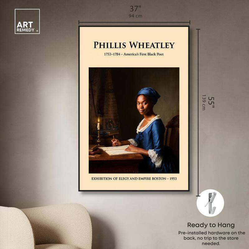 America's First Black Poet Canvas by Art Remedy