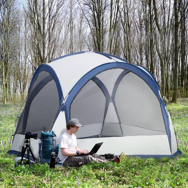 frame tent canopy 10 Ft. Steel Full Color Color:Tented Stripe (Broad) 1331 durable while adjustable rope tighteners Marmot MAD RIVER 30