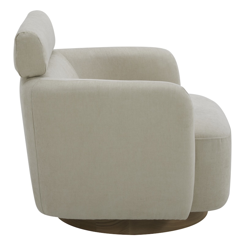 Spruce & Spring Ray Modern Swivel Accent Barrel Chairs