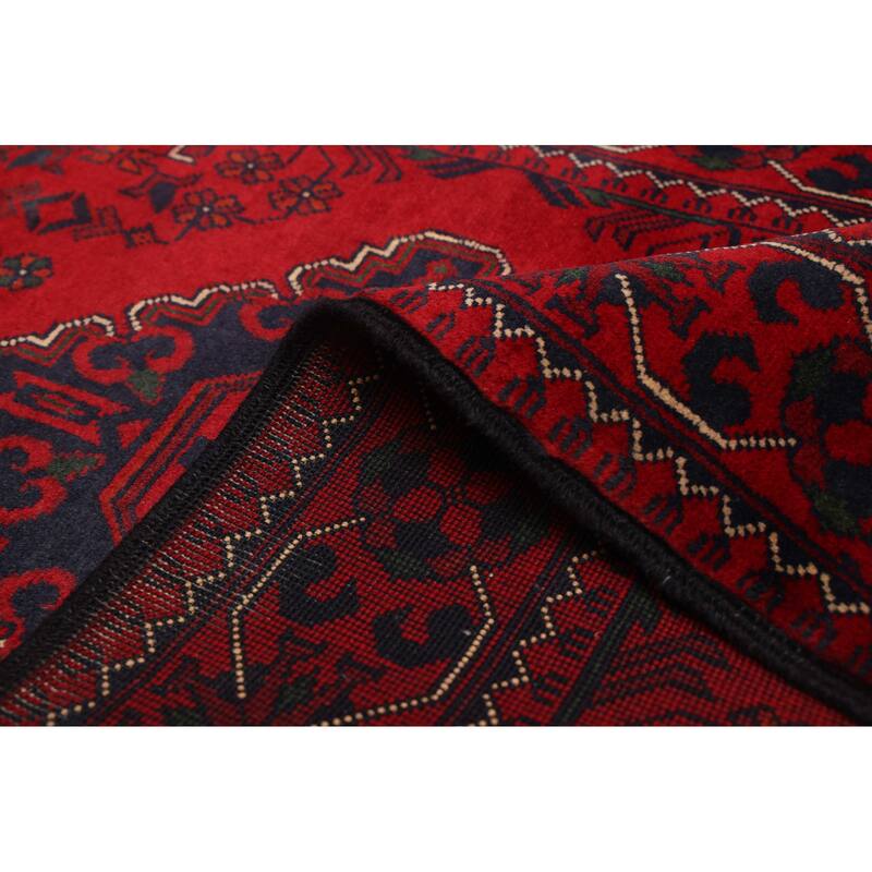 ECARPETGALLERY Hand-knotted Finest Khal Mohammadi Red Wool Rug - 2'8 x 6'8