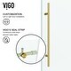 preview thumbnail 7 of 57, VIGO Elan E-class Shower Door with Clear Glass