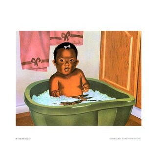 Sunshine Smiles Boy 12 x 16 African American Art Print Sylvia Walker