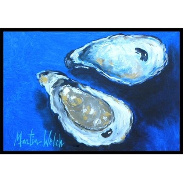 Carolines Treasures MW1095JMAT 24 x 36 in. Oysters Seafood Four Indoor Or Outdoor Doormat