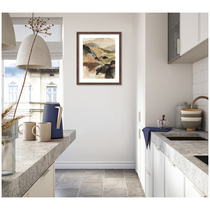 Kate and Laurel Framed Art Tonal Mountains II by Amy Lighthall