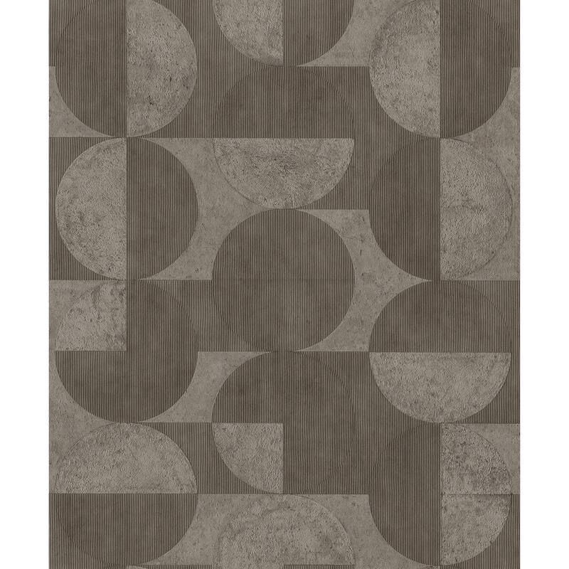 Advantage Barcelo Brown Circles Wallpaper