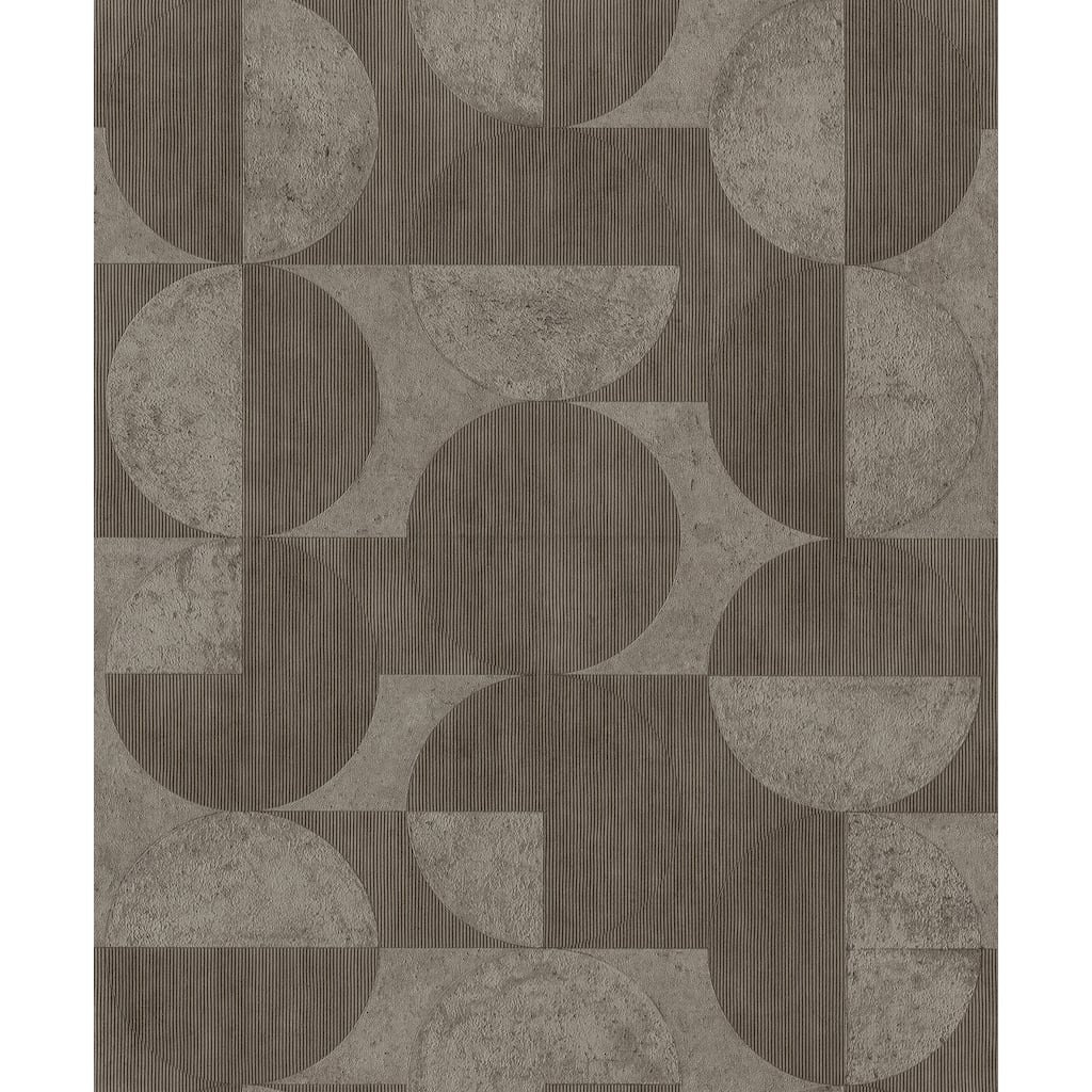 Advantage Barcelo Brown Circles Wallpaper