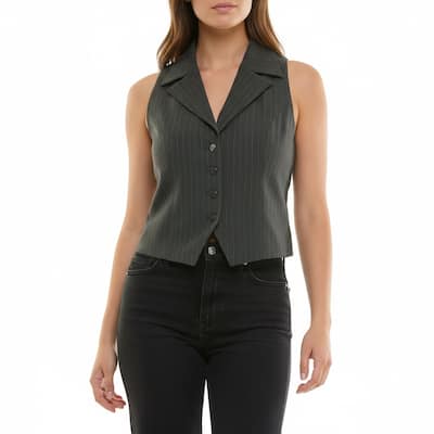 Nicole Miller Pinstripe Vest