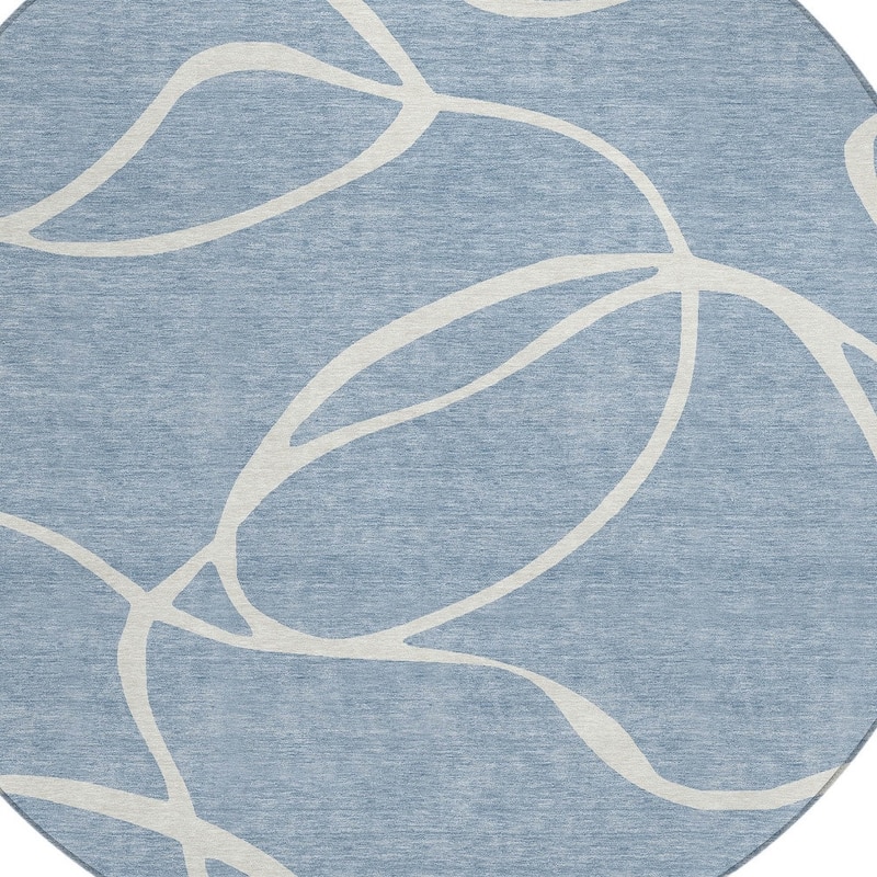 HomeRoots Abstract Transitional Rectangle Outdoor Rug