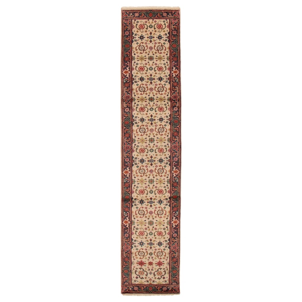 ECARPETGALLERY Hand-knotted Serapi Heritage Cream Wool Rug - 2'6 x 11'11