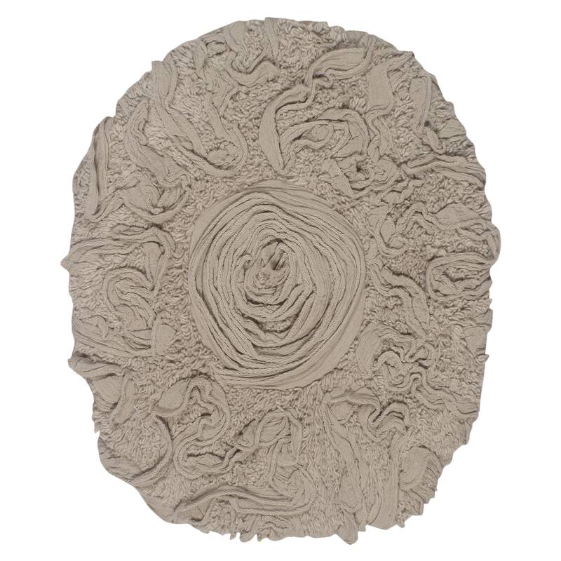 Home Weavers Bell Flower Cotton Soft, Water Absorbent Toilet Seat Lid Cover, Machine Washable 18"x18" Toilet Lid Cover