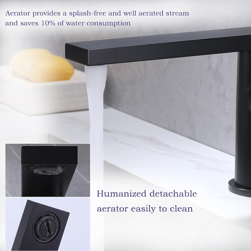 5.24''H Single Hole Bathroom Basin Faucet Single Handle in Black / Gold