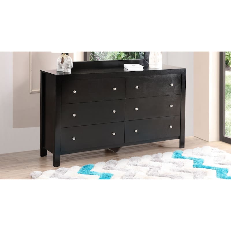 Burlington 6-drawer Dresser - Black