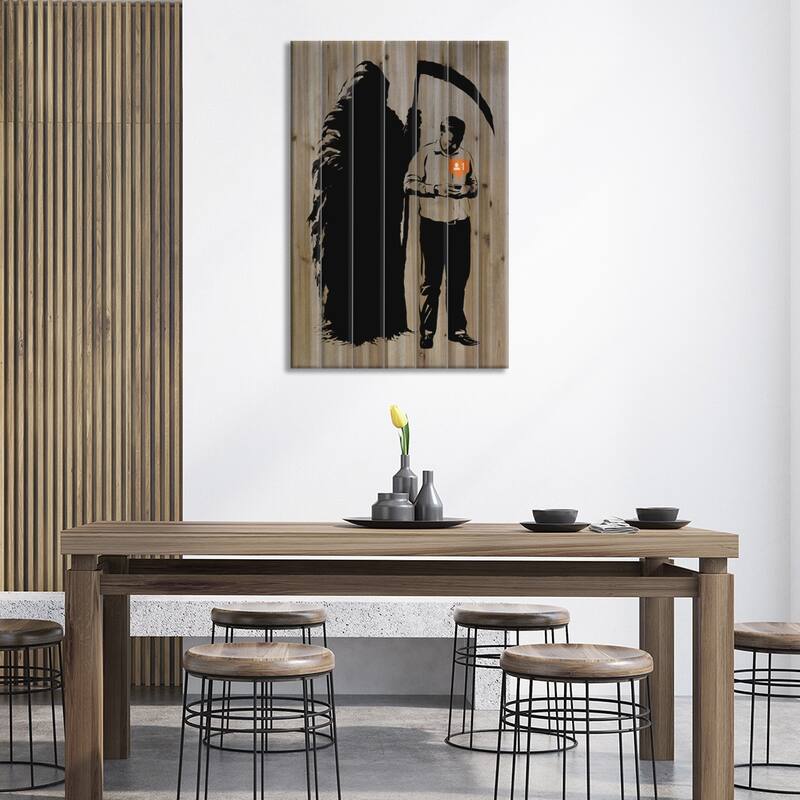New Follower Print On Wood by Rob Dobi - Multi-Color