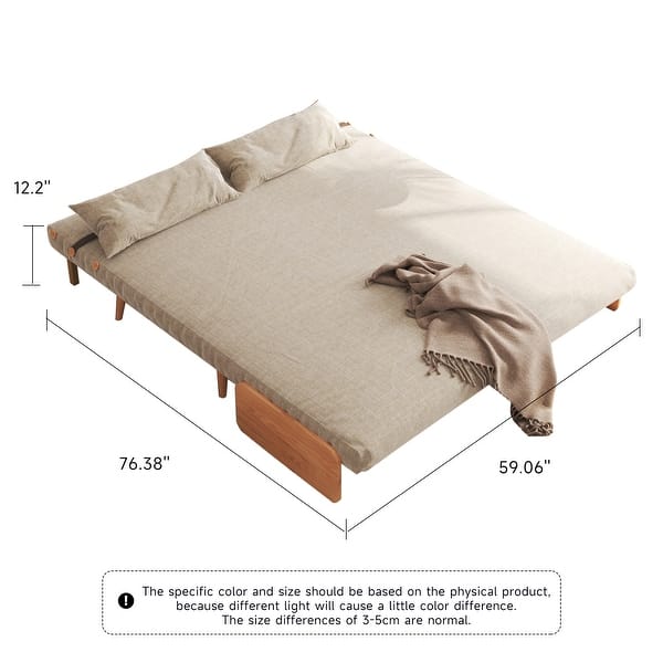 dimension image slide 0 of 22, JASIWAY Modern Upholstered Convertible Sofa Bed