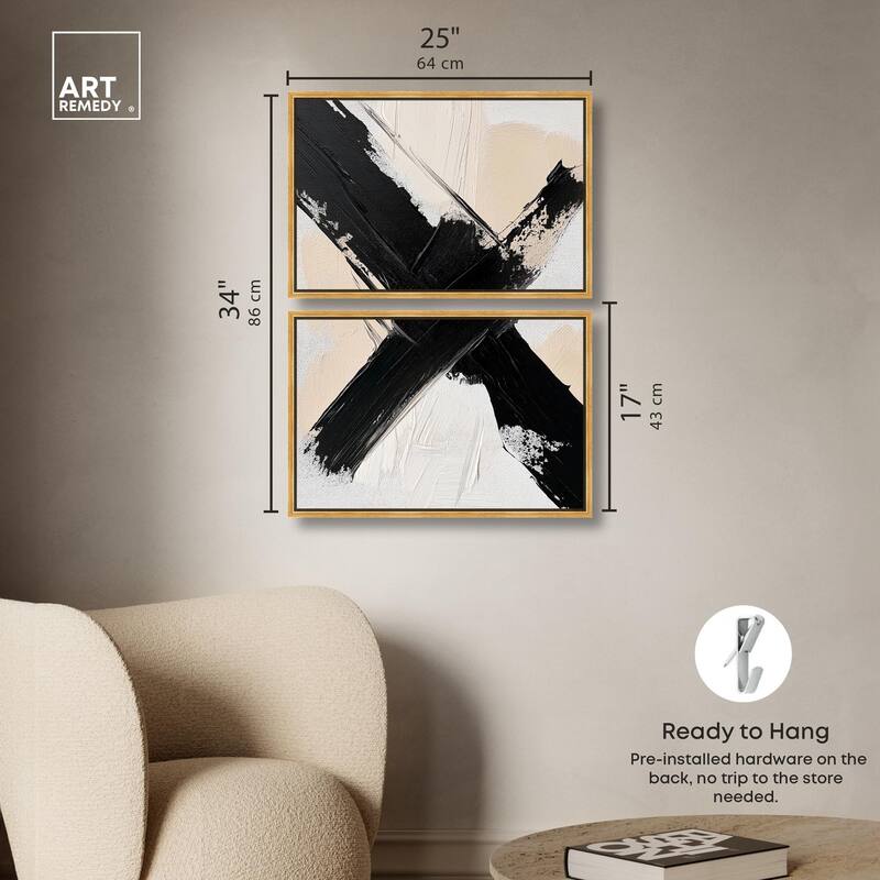 Graphic Impact I Canvas Set of 2 by Art Remedy
