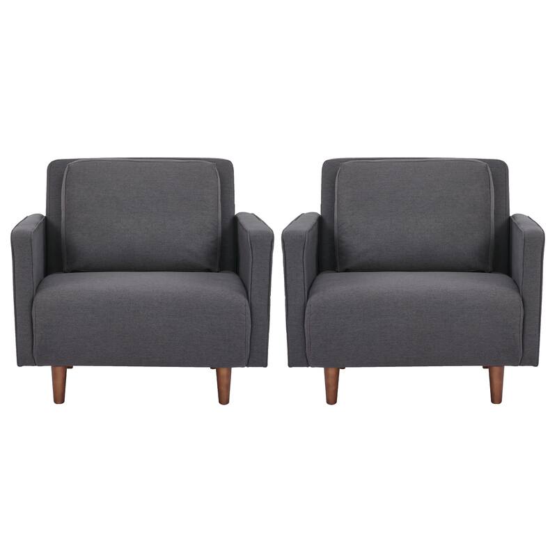 Panama Sleeper Arm Chair - Set of 2 - Dark Grey