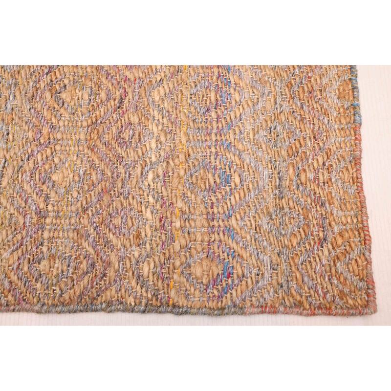 ECARPETGALLERY Flat-Weave Palas Denizli Tan Jute Kilim - 5'3 x 7'7