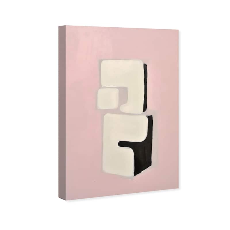 Wynwood Studio Canvas Abstract NFT Robot Pink and Light Pink Modern & Contemporary Wall Art Canvas Print
