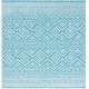 preview thumbnail 62 of 84, SAFAVIEH Tulum Shima Moroccan Boho Distressed Rug 6'7" Square - Turquoise/Ivory