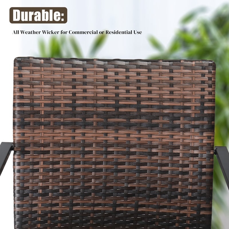 Outdoor 2PCS Wicker Dining Chairs
