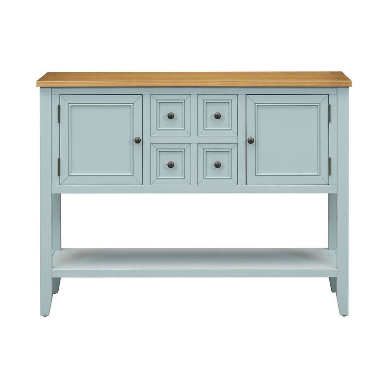 Elegant Storage Dresser with 4 Small Drawers and Bottom Shelf for Bedroom