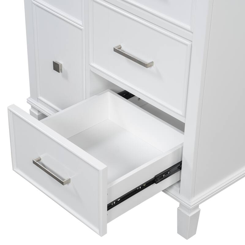 Sophisticated Bathroom Vanity with Innovative Drawer Design and Ample Storage