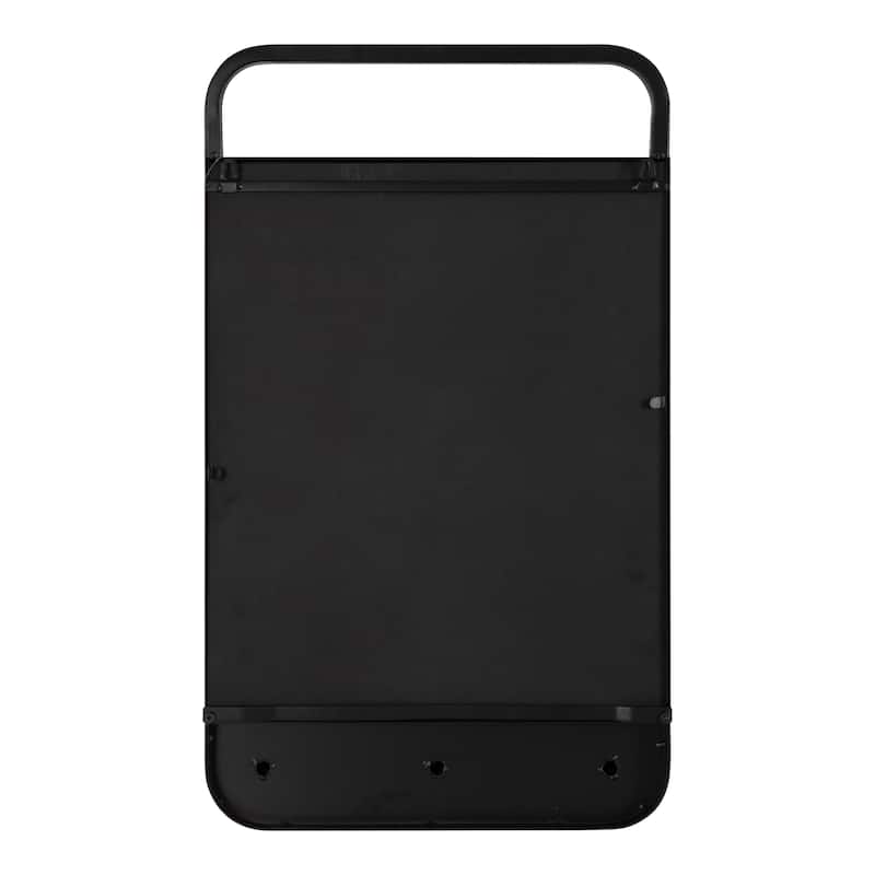 Kate and Laurel Decatur Hanging Wall Organizer with Hooks - 18x5x30