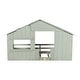 preview thumbnail 21 of 21, Twin Size House Bed for Kids, Wood Playhouse Bed Frame with Roof, Window and Guardrail for Girls & Boys, No Box Spring Needed