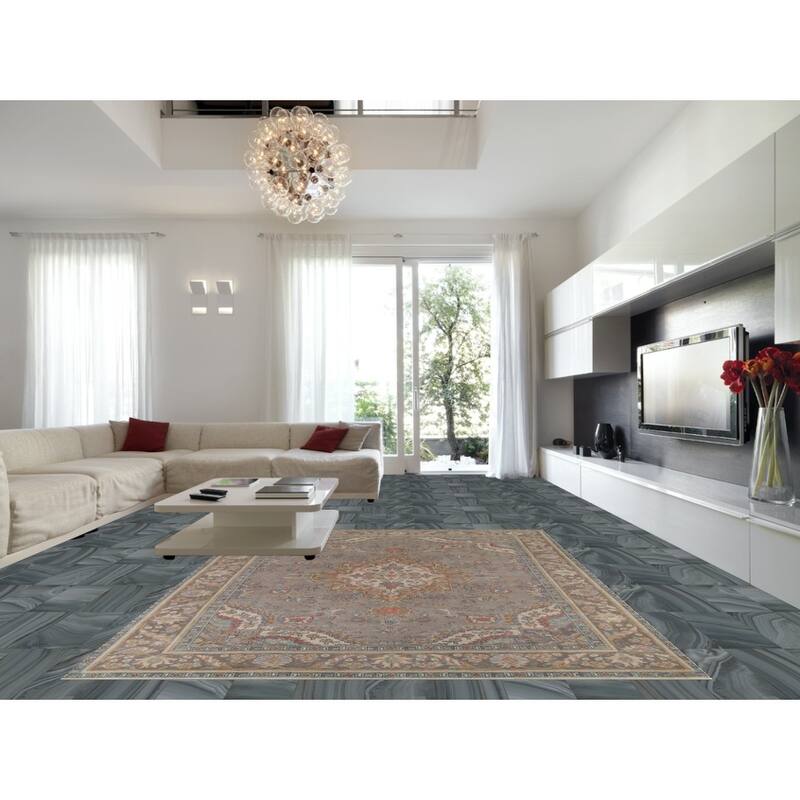 Tabriz Persian Vintage Area Rug Handmade Traditional Wool Carpet - 9'3"x 12'5"