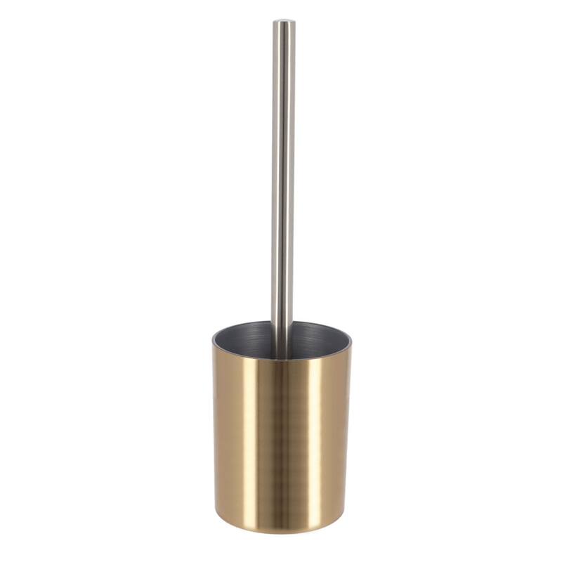 Brushed Gold Bathroom Accessory Set - Toilet Brush & Holder Only