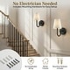 preview thumbnail 17 of 20, Bell + Howell Wall Light 2 Pack Smooth Fabric Rechargeable LED Wall Sconces Cordless Dimmable Touch Control
