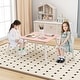 preview thumbnail 16 of 27, 3 Pieces Kids Table and Chairs Set for Arts Crafts Snack Time - 24.5" x 24.5" x 17"