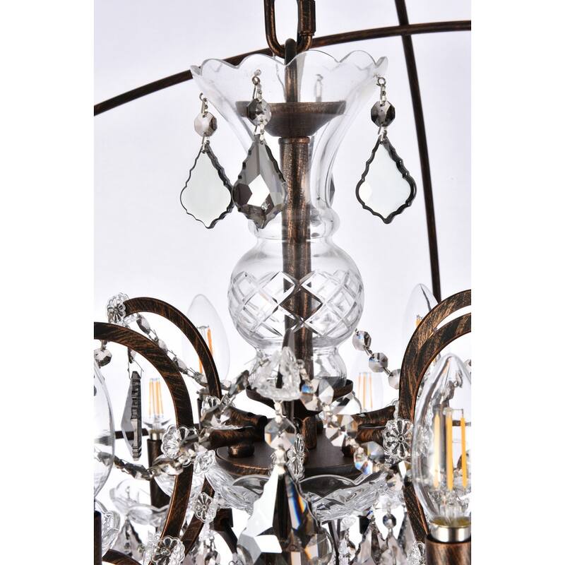 Royce Edge 18 light Dark Bronze Chandelier